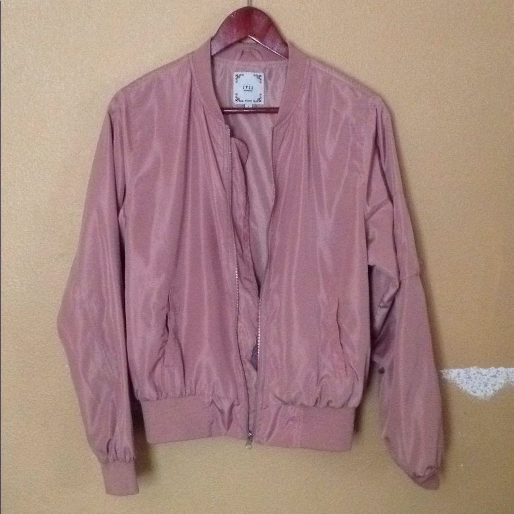 Women's pink bomber jacket